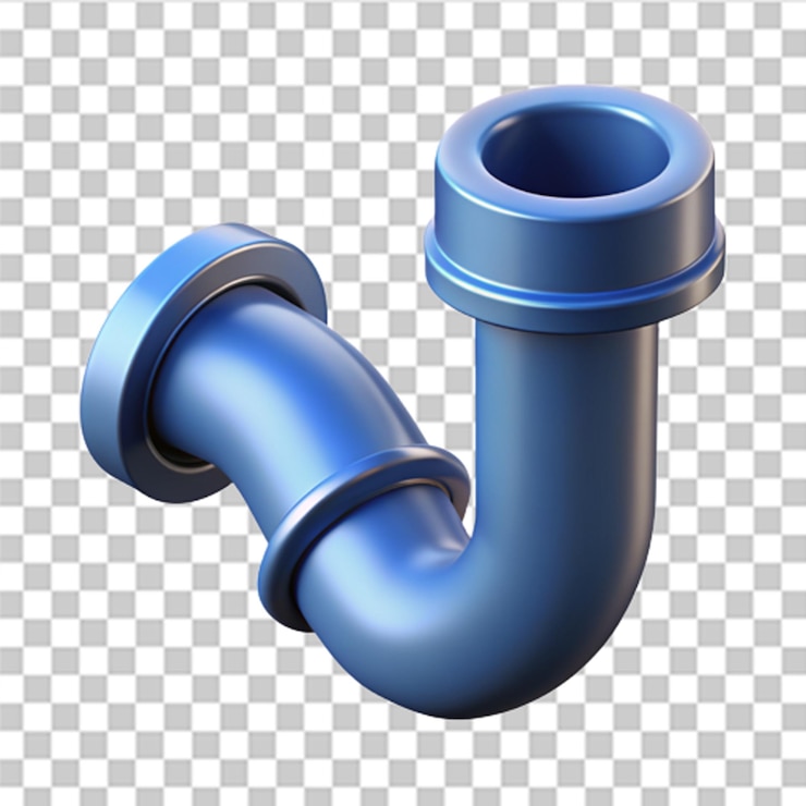 PSD icono de tubería 3d aislado en fondo blanco plomería se puede usar para muchos propósitos vector moderno y de moda en estilo 3d