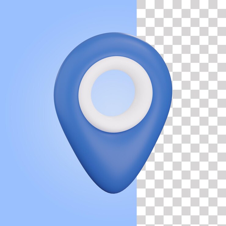PSD icono de ubicación 3d 1