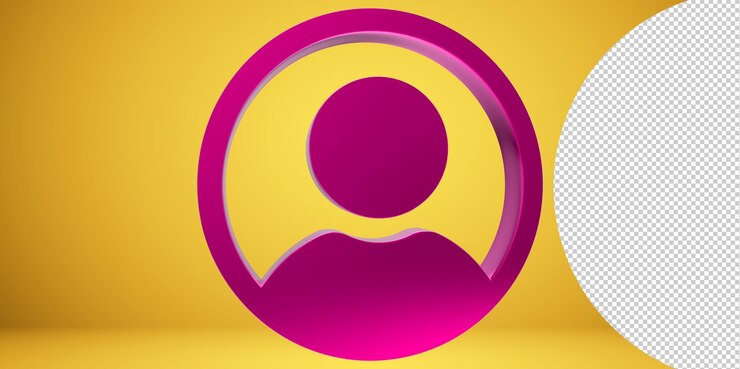PSD icono de usuario 3d, icono de persona, icono de usuario para sitio web, icono de usuario ilustración 3d