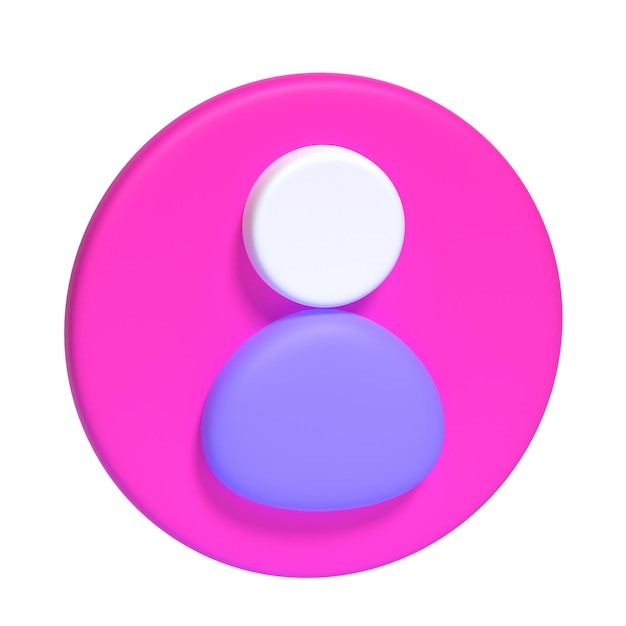 Icono de usuario 3d
