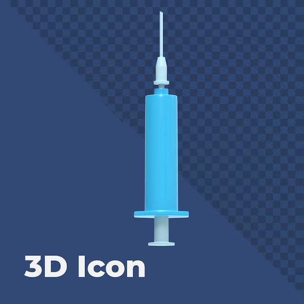 PSD icono de vacuna 3d