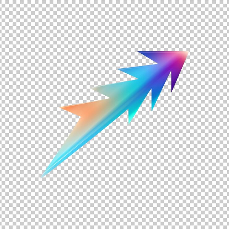 PSD el icono del vector de la flecha derecha aislado en un fondo transparente diseño del logotipo de la flecha derecha en un fondo blanco