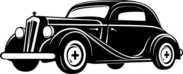 PSD icono vector logo coche vintage rápido elegante