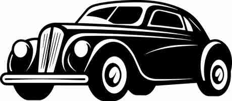 PSD icono vector logo coche vintage rápido elegante