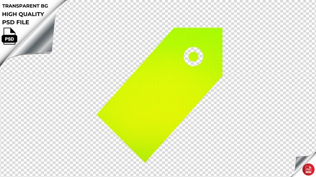 PSD icono vectorial de precio ios r449 verde fluorescente psd transparente