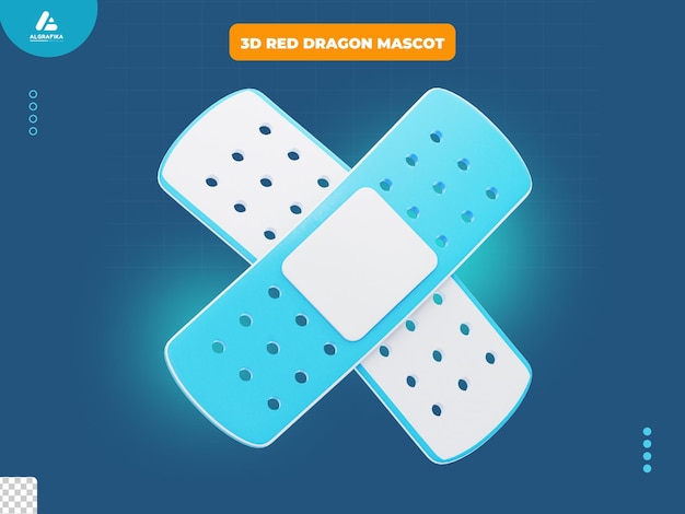 icono de vendaje en 3D