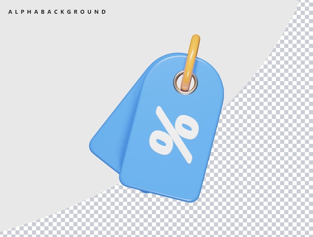 Ícono de venta Ilustración de renderización en 3D