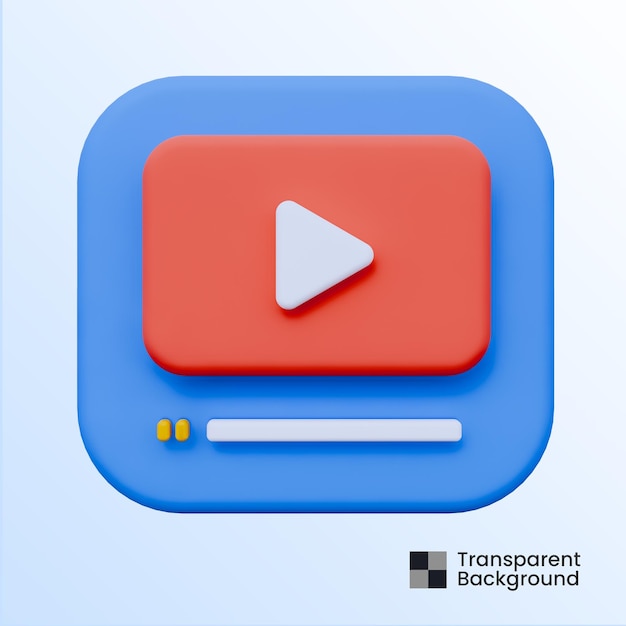 Icono de vídeo en vivo 3d