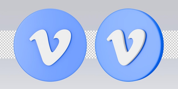 Icono de vimeo 3d