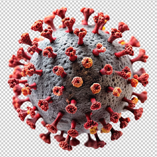 Icono de virus en un fondo transparente