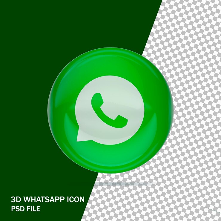 Icono de WhatsApp 3d