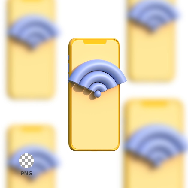 PSD icono wifi 3d