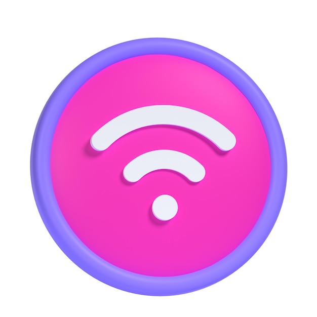 Icono wifi 3d