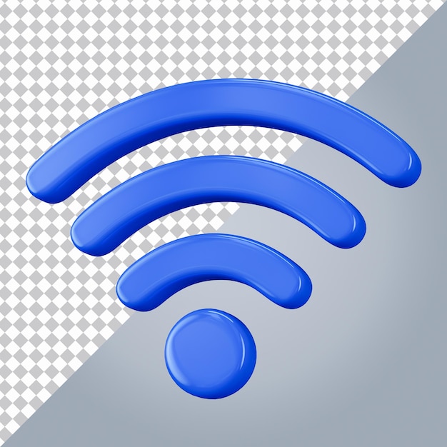 icono wifi 3d