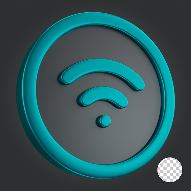 Icono wifi 3d