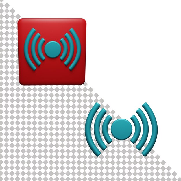 PSD icono wifi 3d