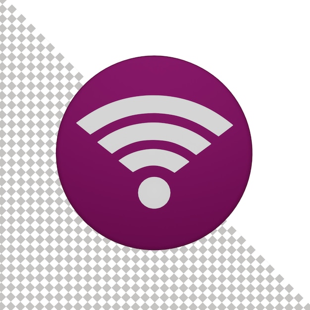 PSD icono wifi 3d