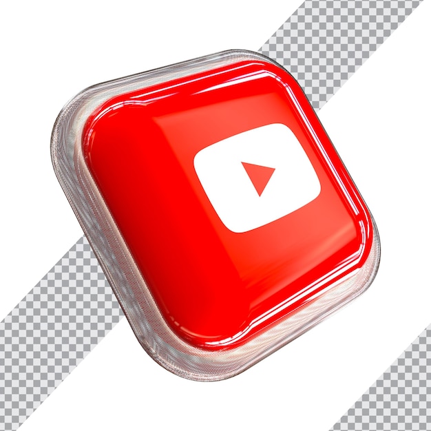 Icono de youtube 3d new stlye