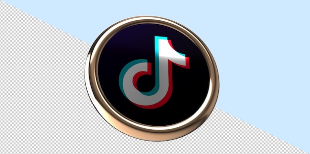 Icono de YouTube de representación 3D