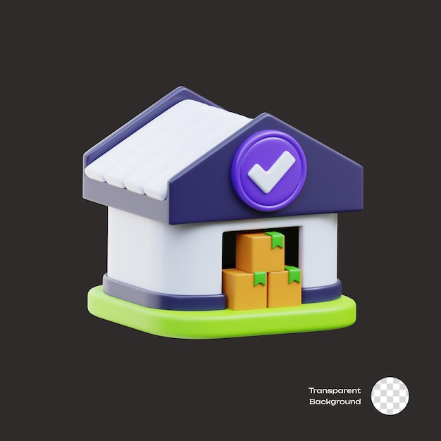 Iconos 3D del almacén