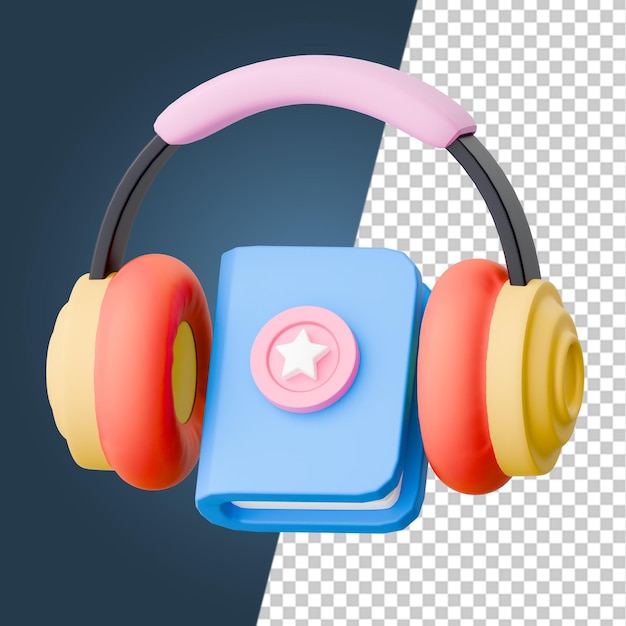 Iconos 3D de aprendizaje electrónico Render Clipart