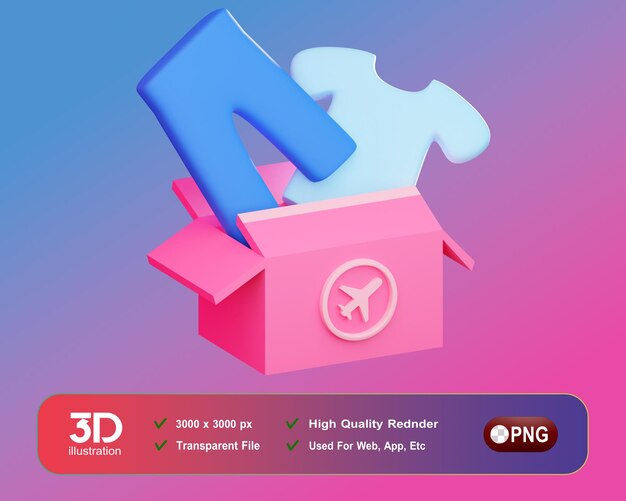 Iconos 3D de comercio electrónico ori enviar ilustraciones