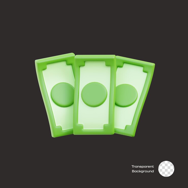 PSD iconos 3d de dinero