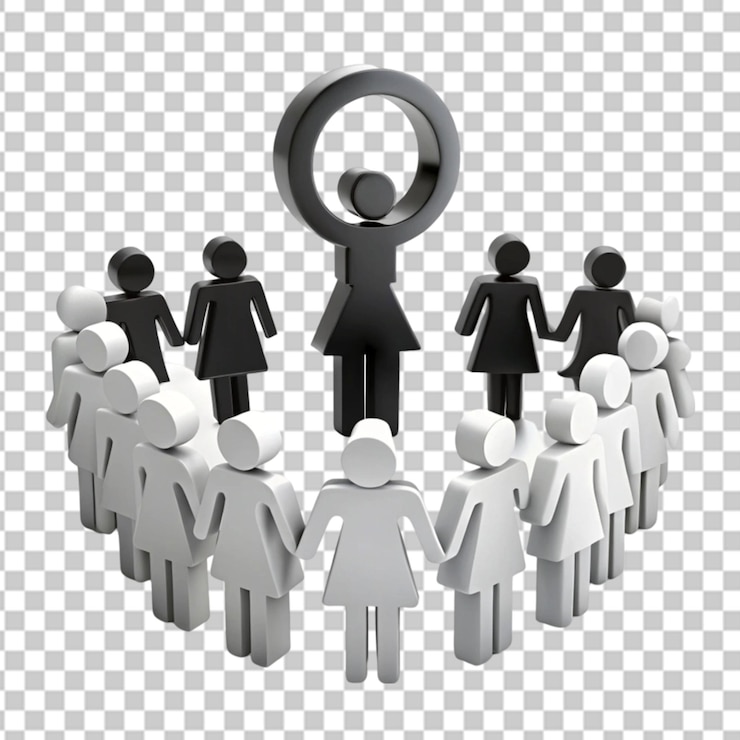 PSD iconos 3d de género