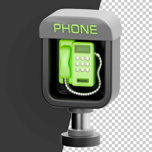 Iconos 3D de instalaciones públicas Render Clipart