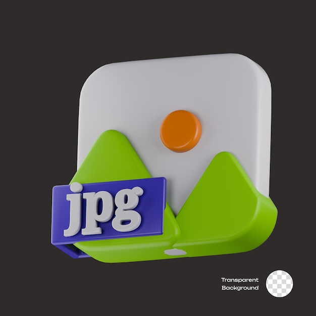 Iconos en 3D de JPG
