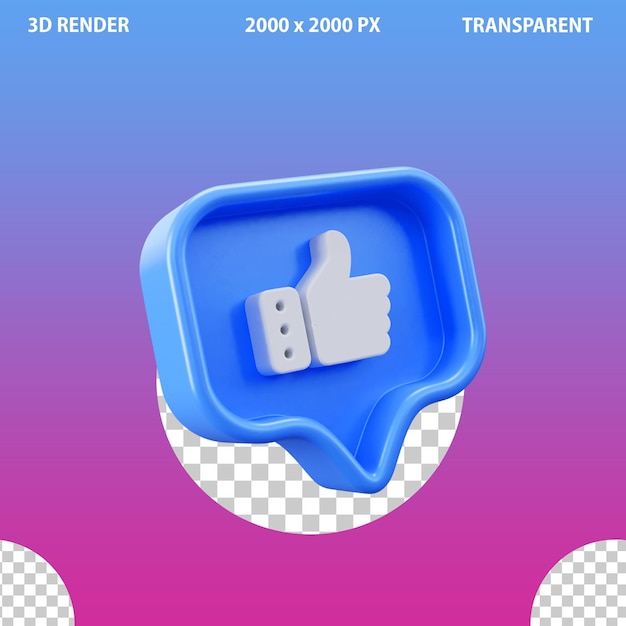 Iconos 3D de marketing digital y iconos de redes sociales en un fondo transparente aislado