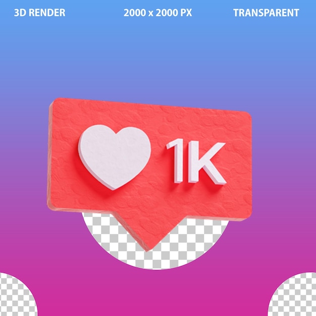 Iconos 3D de marketing digital y iconos de redes sociales en un fondo transparente aislado