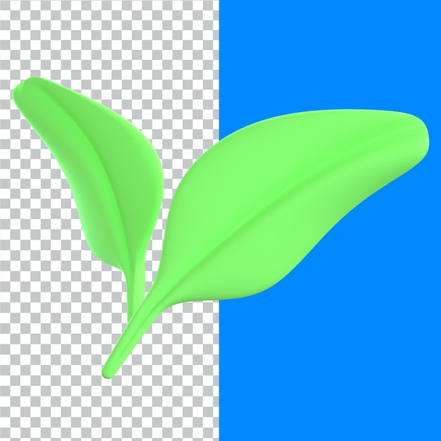 Iconos 3D de la naturaleza y el medio ambiente