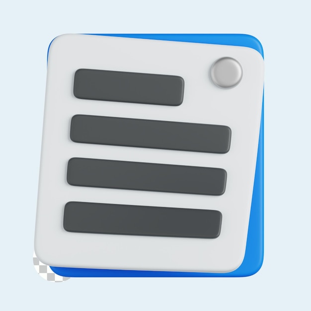 Iconos 3D de las notas