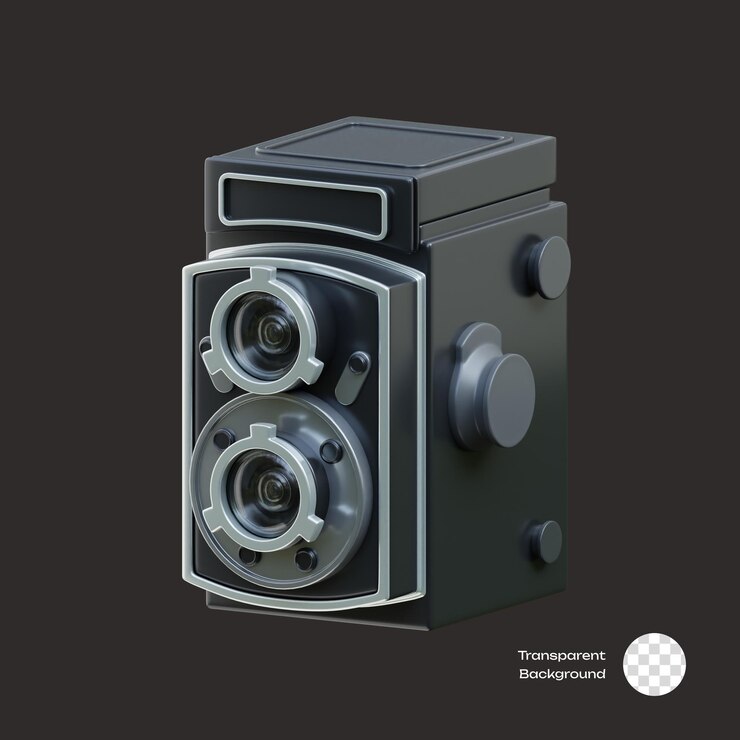 PSD iconos en 3d de rolleicord
