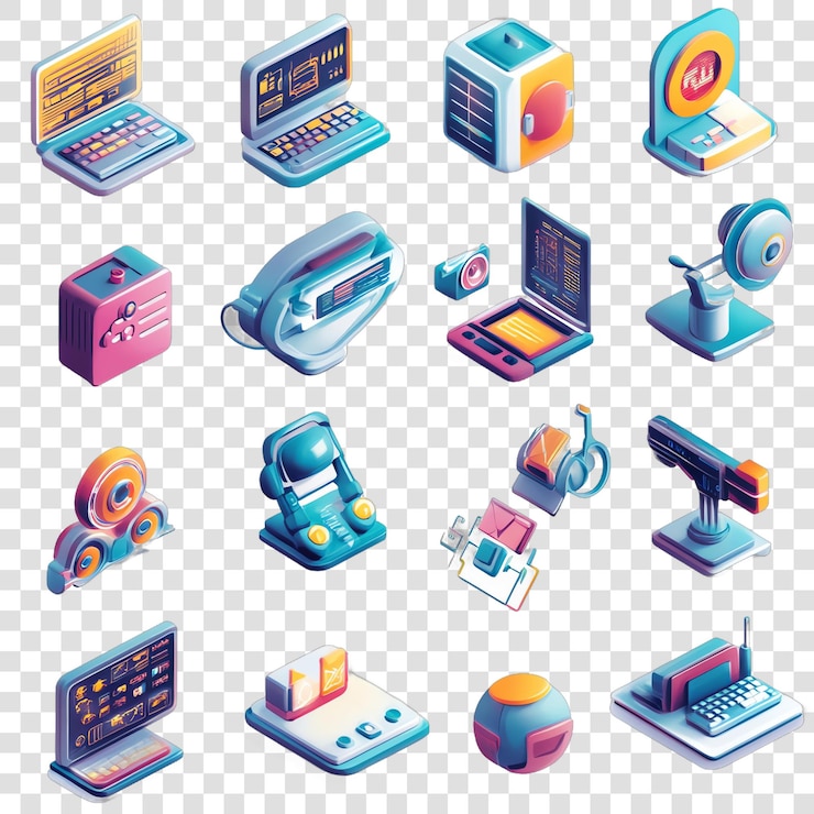 PSD iconos en 3d