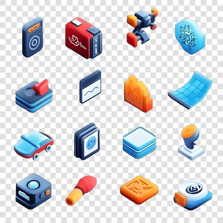 PSD iconos en 3d