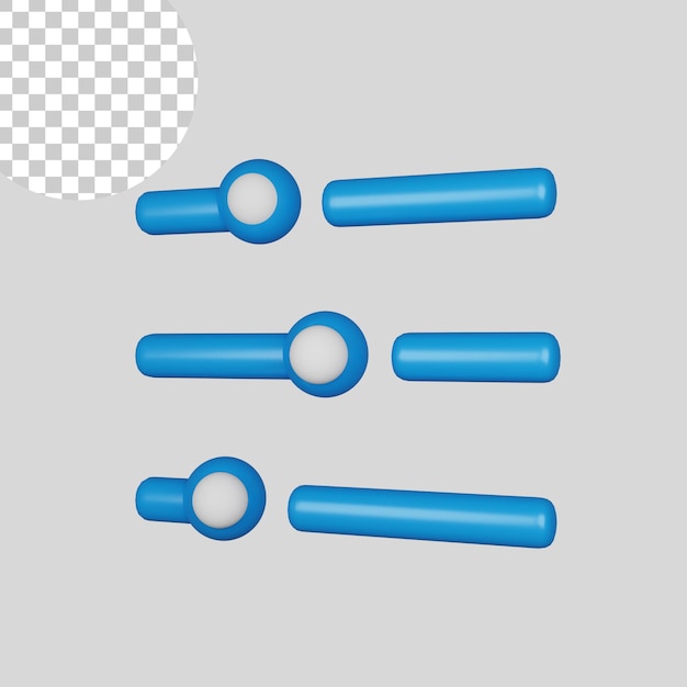 Iconos de ajuste en 3D