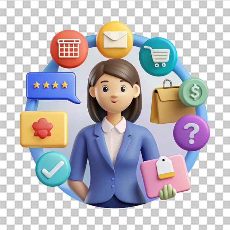 PSD iconos de ayuda para preguntas frecuentes ilustración plana vectorial