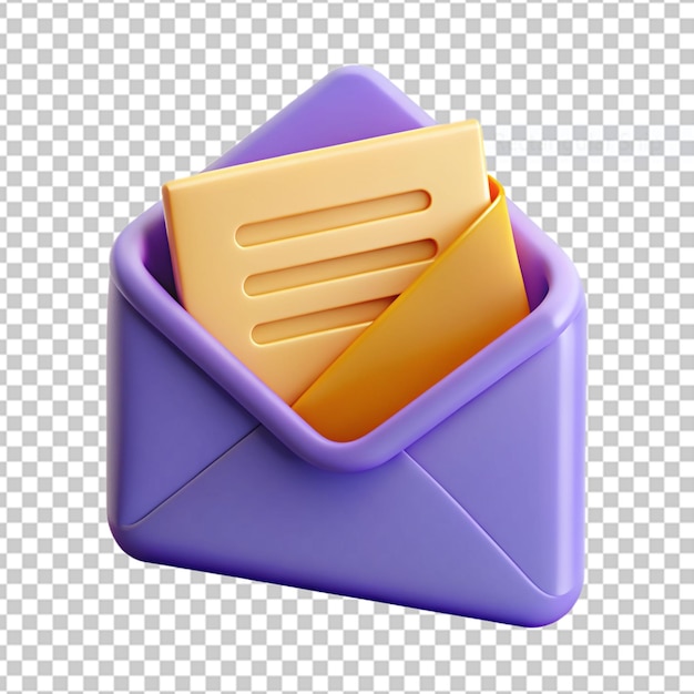 PSD iconos de correo 3d