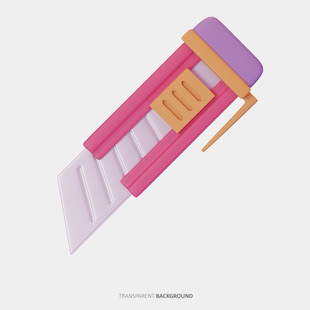 Iconos de cortador 3d renderizar ilustración