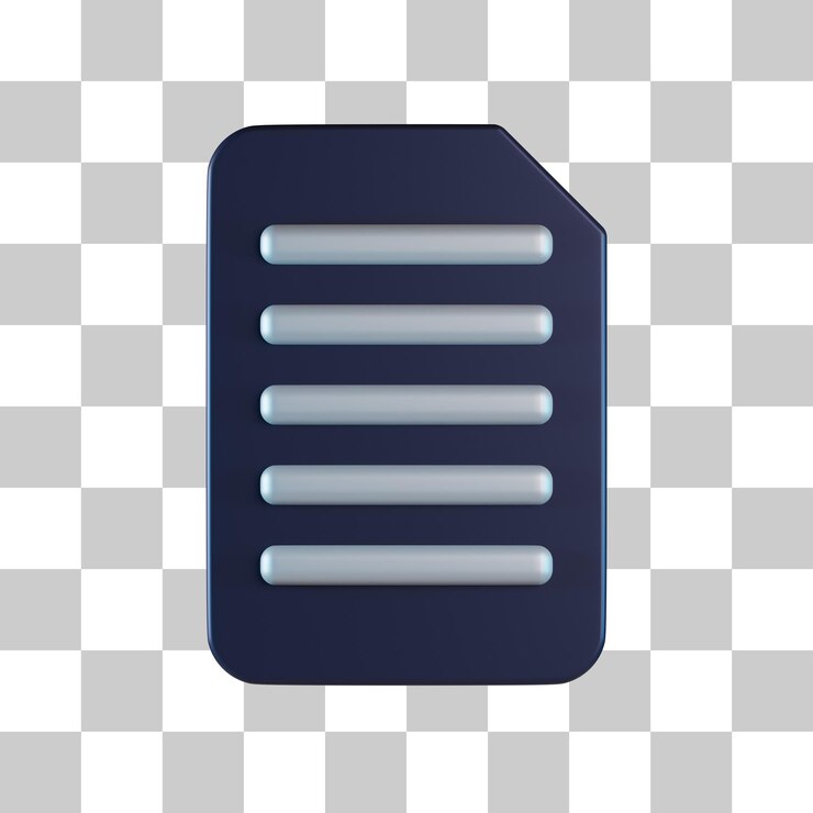 PSD iconos de documentos en 3d