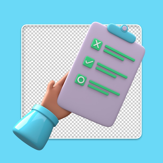 Iconos de documentos en 3D