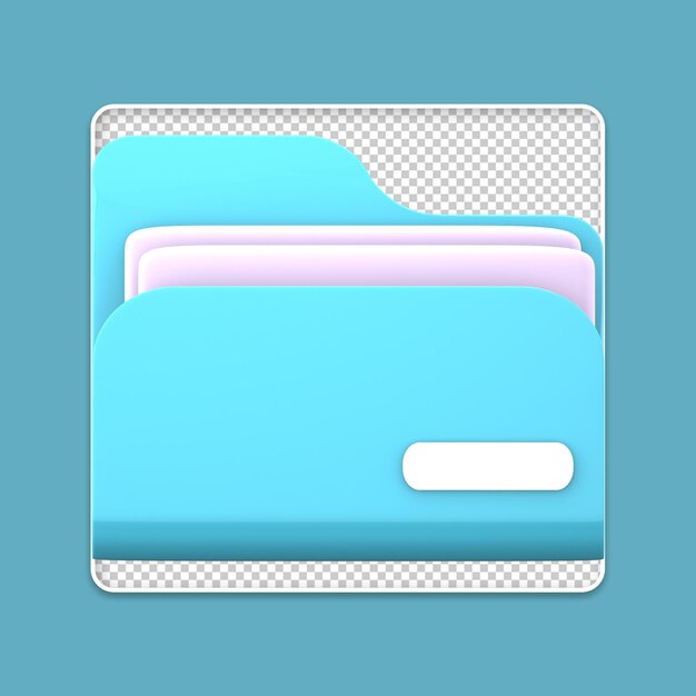 Iconos de documentos en 3D