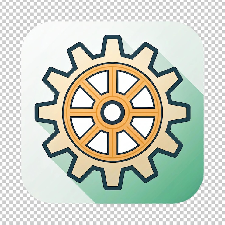 PSD iconos de engranajes