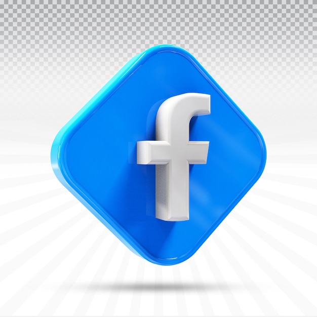 PSD iconos facebook logotipos de redes sociales 3d en estilo moderno