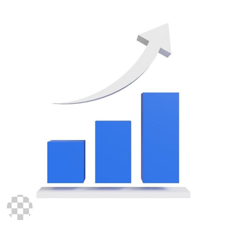 PSD iconos de gráficos 3d