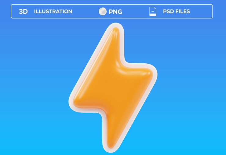 PSD iconos de iluminación 3d de psd