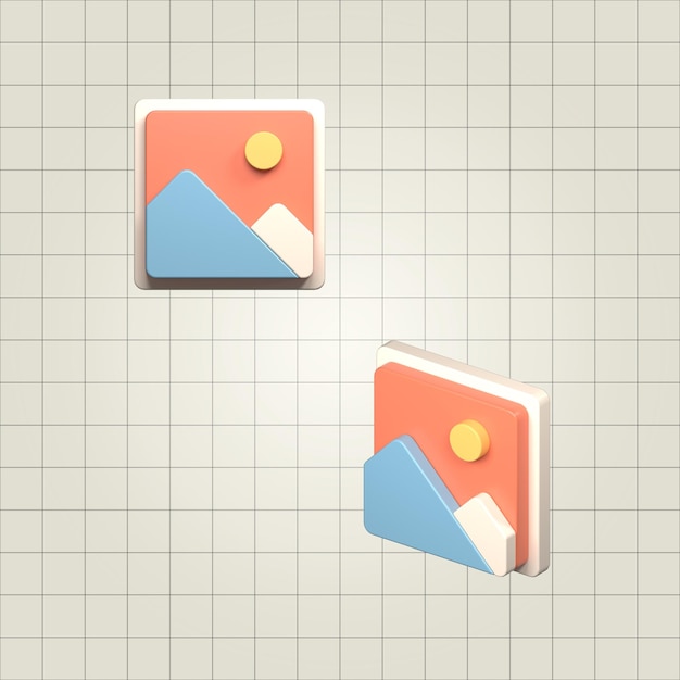 Iconos de imágenes 3D isométricas