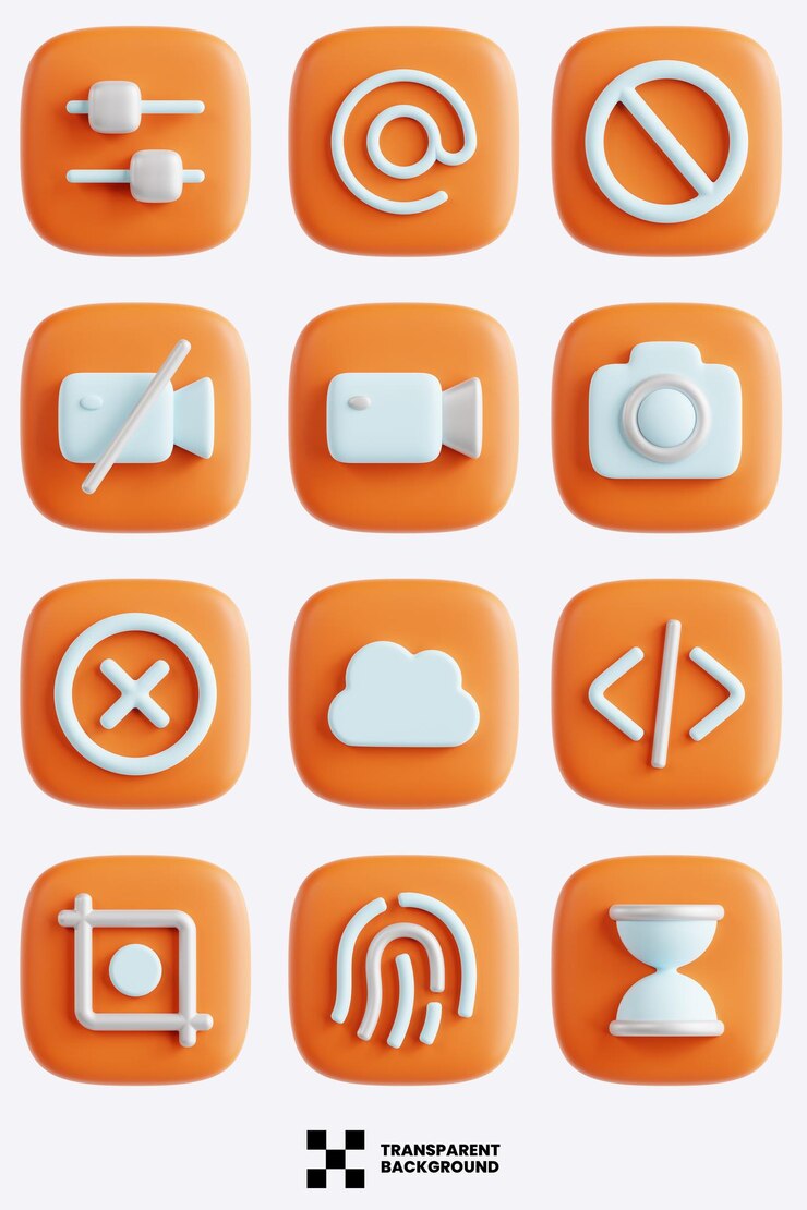 PSD iconos de la interfaz de usuario 3d